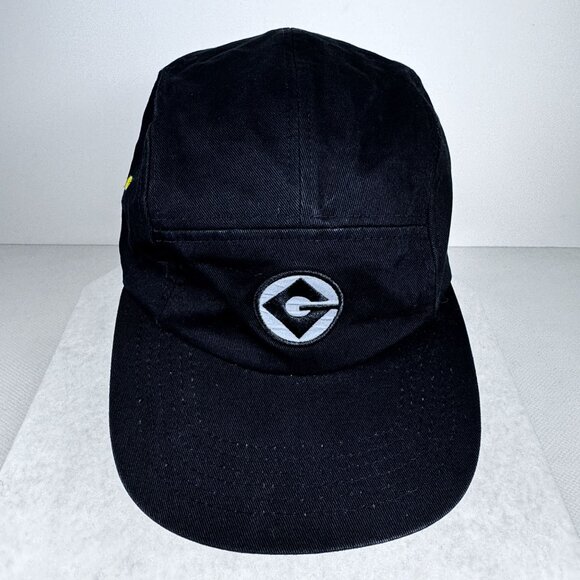 Despicable Me Black Adjustable Hat With Minions Logo Yellow Accents Cap Mens M - Picture 7 of 11